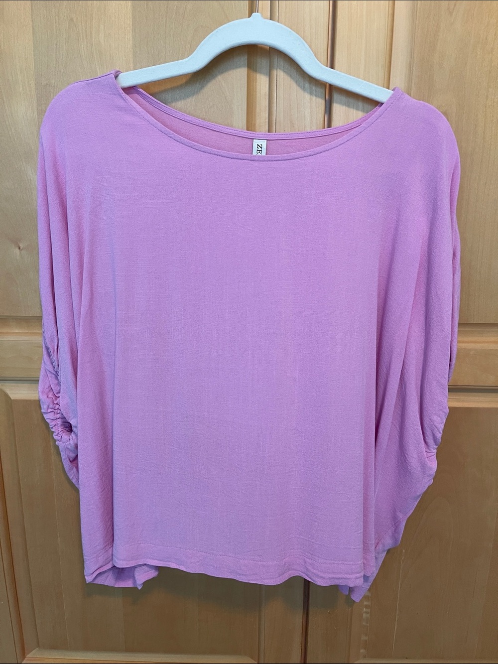 Zenana Pink Women's Boatneck Top